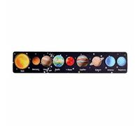 Gralara Puzzle del Conjunto de Planetas Aprendizaje Divertido Tablero de Planetas de Madera Estilo Educación Autodirigida Rompecabezas Educativo, Planetas B