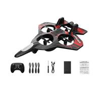 Gralara RC Avión Teledirigido con Funciones Multifunción Quadcóptero Drone para Principiantes Y Niños Avión de Juguete Fabricado en ESP, Rojo