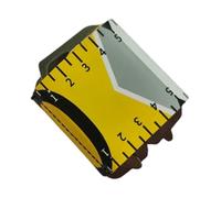 Gralara Regla de Pesca Cinta Métrica Enrollable Herramienta Portátil PVC Resistente Compacta Adecuada para Pescadores en Excursiones Pesca Deportiva Y Recreat, Amarillo