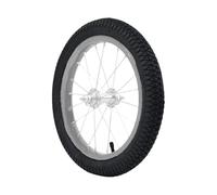 Gralara Rueda de Repuesto para Bicicleta Infantil Juego de Llantas de Goma Resistente Instalación Fácil Adecuada para Niños Bicicleta Paseo Exterior, Borde de Aluminio