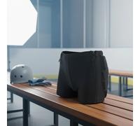 Gralara Short Protector de Cadera Cremalleras Laterales Shorts Coxis Acolchados Ligero Pantalón Corto con Acolchado Lateral para , Negro , S Cintura 50 Apto para Altura 120-130cm