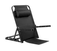 Gralara Sillón Reclinable Acolchada | Cómoda, Tumbona Plegable con Reposacabezas, para Dormitorio, Estudians, Negro