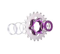 Gralara Single Speed Cassette para Bicicleta Incluye Engranaje Espaciadores Anillo Final Y Anillo de Bloqueo Material Resistente de Aleación Adecuado para con, 21T