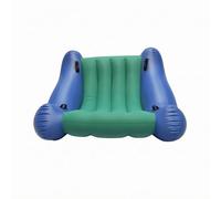 Gralara Sofá Infantil Hinchable Portátil Sofá PVC Infantil Plegable Asiento Inflable con Respaldo para Niños, 106 106 116, Verde Azulado