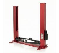 Gralara Soporte Coche RC Eléctrico Soporte con Brazos Ajustables Ajustable Elevador para Aficionados Al Molismo, Hobbistas, Exposición, Rojo