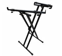 Gralara Soporte Yangqin Altura Regulable Soporte Doble Tubo Portátil Mueble de Música para Concierto, Soporte De Yangqin Para Sentarse