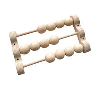 Gralara Tablero de Actividades DIY Accesorios Materiales Didácticos de Habilidades Básicas Tablero de Actividades para Niños Y Niñas Regalo de Cump, Ábaco de Triple Fila