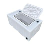 Gralara Tanque Rectangular Pares Gruesas para Peces Brillan con Incorporadas Portátil para Pescadores, en Coche, Exrior, 130L