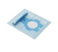 Gralara Tapete Fresco Cuadrado Translúcido Almohadilla Impermeable Veraniego Colchoneta Fría para Gatos, Perros, Verano, XL, Hello Oso Polar-Alfombrilla De Hielo Cuadrada con Almohada Azul