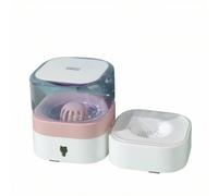 Gralara Tazón para Beber con pósito No Eléctrico Tazón para Beber Gravedad Automático Comero Mascotas, Rosa