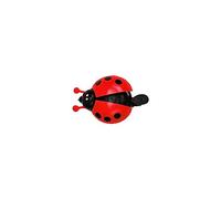 Gralara Timbre Infantil Bicicleta Estilo Mariquita para Niños Y Niñas Campana Novedosa para Bicicleta Aluminio Resistente Y Campana Accesorio Decorativ, Rojo