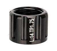Gralara Tuerca Eje Bicicleta Tornillo Accesorio Reemplazo Aleación Aluminio para Rueda Delantera Uso en Reparación y Montaje 1.9cmx1.4cm Apto para, M12 1,75