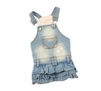 Gralara Vestido de Mezclilla para Perros Gato Vestidos Princesas Gato Princesa Vestuario de Verano Ropa para Perros para Mascotas para Mascotas Fiestas, M