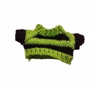 Gralara Vestido de Muñeca de Punto Ropa de Muñeca Suéter de Punto Conjunto Traje Material Textil Suave para Looks Modernos y Combinables Adecuado para , Suéter Negro+Verde A Rayas