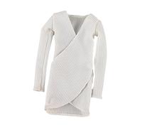 Gralara Vestido para Muñeca Miniatura para Figura Femenina 1/6 Ropa en V Artística Disfraz Realista Y Versátil Adecuado para Decoració, Blanco