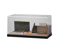 Gralara Vitrina para Coches de Modelo a Escala 1 64 Caja Expositora de Soporte de Aparcamiento con Diorama de Ciudad Adecuado para Decoración de Esc, Style B