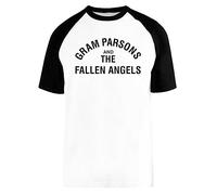 gram Parsons and The Fallen Angels Camiseta De Béisbol Mangas Cortas Unisex White Baseball tee Tshirt