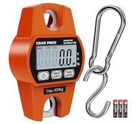 GRAM PRES Báscula colgante digital, mini báscula de grúa 300KG/100g, báscula para caza de ciervos, báscula digital con gancho para granja, pescado, equipaje, actividades al aire libre.