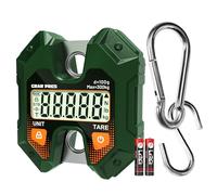 GRAM PRES Báscula digital colgante 660 LB/300 kg, báscula de mano para caza de ciervos, báscula digital de equipaje con ganchos para granja, pescado, carne, caza, exterior.