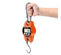 GRAM PRES Báscula digital colgante mini de 660 libras/300 kg, báscula digital con gancho para granja, pescado, equipaje, exterior.