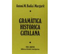 GRAMATICA HISTORICA CATALANA (SIN COLECCION)