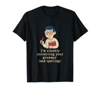 Gramática Nerd Humor Ciencia Matemáticas Diseño De Dibujos Animados Camiseta
