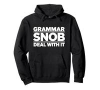 Gramática Snob Deal with It - Humor sarcástico en inglés Sudadera con Capucha