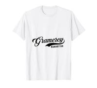 Gramercy Manhattan Script Adecuado para Hombres y Mujeres. Camiseta
