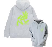 Gramicci - Sudaderas - Running Man Hooded Sweatshirt Heather Grey - Talla M - Gris Gris M