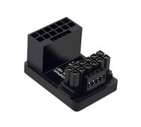 Gramigg Adaptadores ATX3.0 PCIe5.0 de instalación sin herramientas, aleación de alta densidad, materiales ABS, mejora la estabilidad de energía para entusiastas del hardware de computadora, conectores