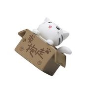 Gramigg Caprichosa De Gatos PVC con Expresivo Precioso Accesorio para Tablero Instrumentos Dormitorio Oficina Exhibición Decorativa Accesorio para Automóvil con Temática Gatos