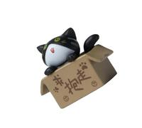 Gramigg Caprichosa De Gatos PVC con Expresivo Precioso Accesorio para Tablero Instrumentos Dormitorio Oficina Exhibición Decorativa Accesorio para Automóvil con Temática Gatos