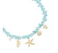 Gramigg Delicado collar con colgante de estrella de mar, joyería versátil para uso diario y eventos especiales, delicado collar de doncella del bosque, talla única, como se describe, como se describe