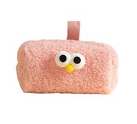 Gramigg Estuche de felpa con compartimento grande, organizador de bolígrafos, bolsa de maquillaje de viaje para estudiantes, mujeres y niñas, estuche de felpa, a