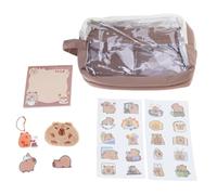 Gramigg Estuche De Lápices Gran Capacidad con Pegatina Bolsas Animales Dibujos Animados Bonito Regalo para Bolígrafo Estudiante Precioso Estuche Bolígrafo Capibara Regalo