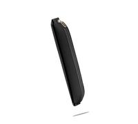 Gramigg Estuche de piel sintética con banda elástica ajustable para cuadernos, carpetas, libros, bolsa de viaje, Black