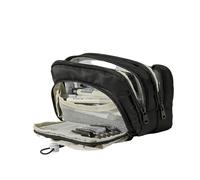 Gramigg Estuche para lápices de gran capacidad, bolsa para bolígrafos, múltiples compartimentos, bolsas de almacenamiento para marcadores, organizadores de suministros de arte, estuche con asa, Black