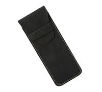 Gramigg Estuche retro de cuero para lápices, estuche para bolígrafos, suministros de oficina escolar para estudiantes, amplio almacenamiento, estuche retro para lápices, estuche simple para bolígrafos