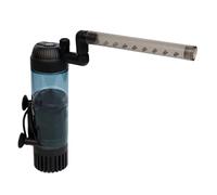 Gramigg Filtro de acuario de bajo consumo con medios orgánicos y lecho fluido para agua salada y agua dulce, circulación de tanques de peces, filtro oxigenador de bajo consumo