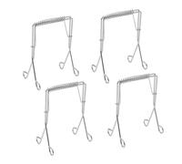 Gramigg Juego de 4 parrillas inoxidables para asador multiuso, inmune al calor, para barbacoas eléctricas al aire libre, estante estable para asador