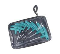 Gramigg Juego de 6/9 llaves hexagonales con mango en T con bolsa de almacenamiento, herramienta de reparación del hogar, llave de mango en T de acero de 1,5 a 10 mm