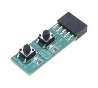 Gramigg Placa base de computadora, placa adaptadora, placa adaptadora de 2 x 5 pines, interruptores de alimentación, placa de prueba para uso de placas base, interruptores probador