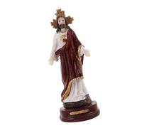 Gramigg Resins - Figura decorativa de Cristo Jesús, 13,5 cm de altura, diseño vintage, centros de mesa, decoración de Navidad, Jesús