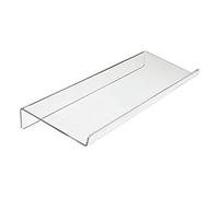 Gramigg Soporte para teclado de computadora inclinado de acrílico transparente para escribir fácilmente y ergonómica, versión mejorada, soporte de teclado para escritorio de oficina, decoración