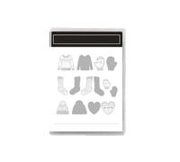 Gramigg Troquel de corte de metal de Navidad con sello de silicona transparente para manualidades, regalo divertido hecho a mano