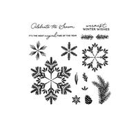 Gramigg Troquel de corte de metal de Navidad con sello de silicona transparente para manualidades, regalo divertido hecho a mano