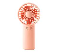 Gramigg Ventilador de mano potente de 3 V 3 A, funciona con pilas, portátil, pequeño, ligero, para niñas y mujeres, para interiores y exteriores