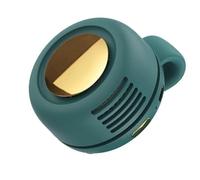 Gramigg Ventilador de mano recargable para colgar en la cintura, 3 velocidades, portátil, fuerte, ventilador de refrigeración ajustable de 360 grados, escritorio de oficina para camping