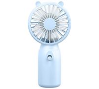 Gramigg Ventilador de refrigeración portátil pequeño silencioso y alimentado por pilas AA, ventilador deportivo para oficina, hogar, personal, para exteriores, portátil, de bolsillo, para niñas