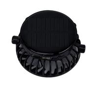 Gramigg Ventilador pequeño recargable de 1000 mAh, batería de refrigeración, dispositivo solar portátil, textura para actividades al aire libre, interior, camping, USB